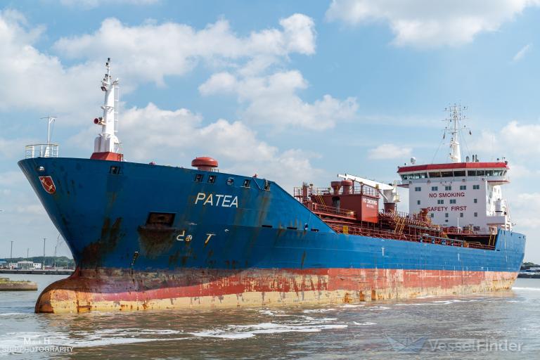 patea (Chemical/Oil Products Tanker) - IMO 9373632, MMSI 255806341, Call Sign CQEC2 under the flag of Madeira