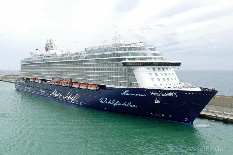 mein schiff 5 (Passenger (Cruise) Ship) - IMO 9753193, MMSI 256235000, Call Sign 9HA3858 under the flag of Malta