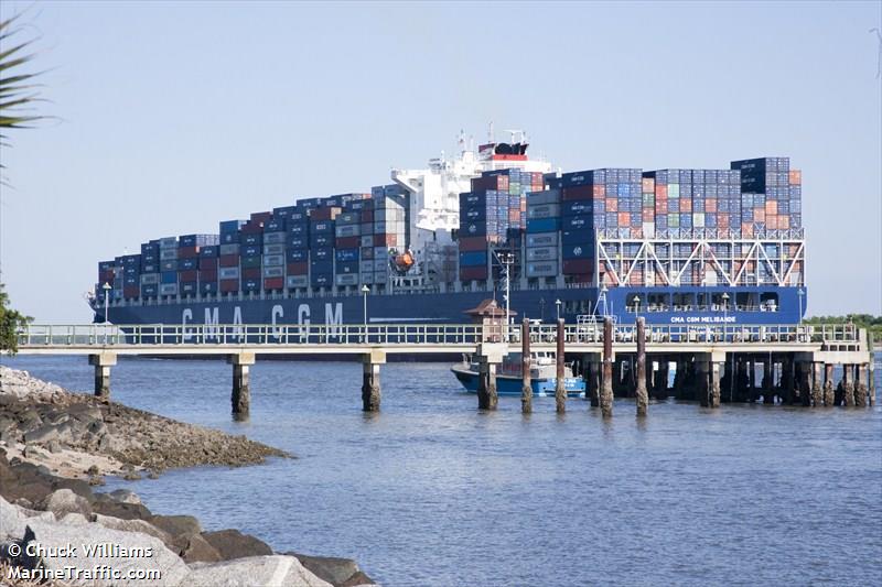 cma cgm melisande (Container Ship) - IMO 9473028, MMSI 256888000, Call Sign 9HA2954 under the flag of Malta