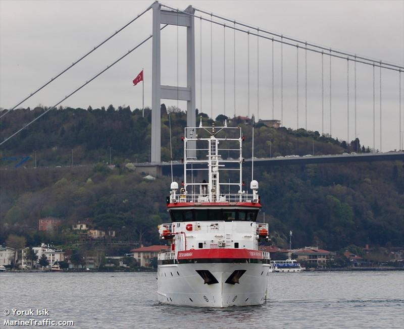 tubitak marmara (Research Vessel) - IMO 9633355, MMSI 271043343, Call Sign TCVK2 under the flag of Turkey