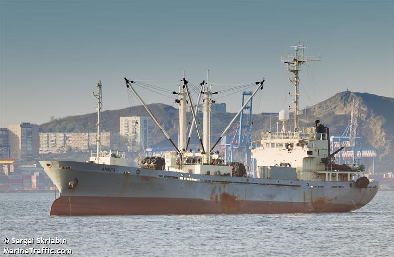 amega (Refrigerated Cargo Ship) - IMO 8502793, MMSI 273351900, Call Sign UBLG2 under the flag of Russia
