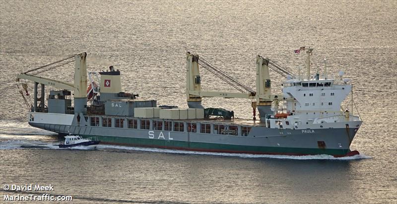 paula (General Cargo Ship) - IMO 9197466, MMSI 304010228, Call Sign V2LK under the flag of Antigua & Barbuda