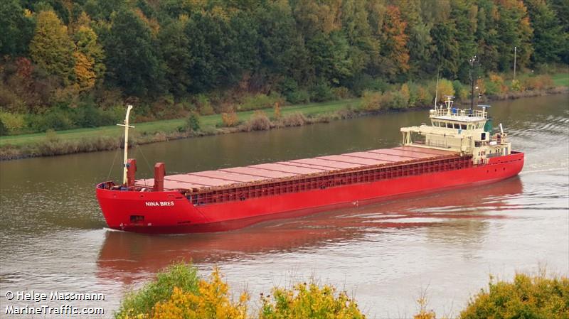 nina bres (General Cargo Ship) - IMO 9394260, MMSI 304244000, Call Sign V2HC5 under the flag of Antigua & Barbuda