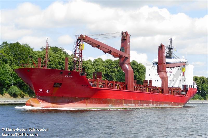 gwen (General Cargo Ship) - IMO 9402067, MMSI 305222000, Call Sign V2DI3 under the flag of Antigua & Barbuda