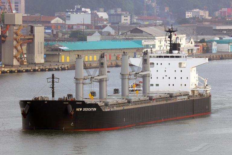 new dedication (Bulk Carrier) - IMO 9826835, MMSI 352927000, Call Sign 3EPP8 under the flag of Panama