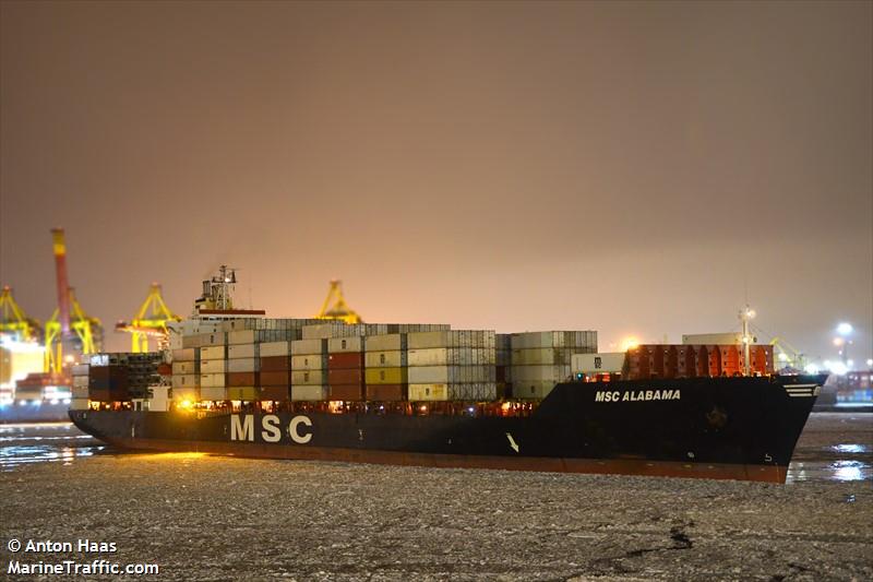 msc alabama (Container Ship) - IMO 9123166, MMSI 371602000, Call Sign 3EDK7 under the flag of Panama