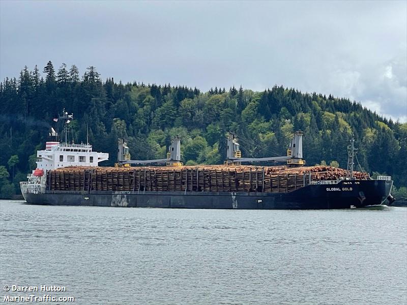 global gold (Bulk Carrier) - IMO 9614359, MMSI 373889000, Call Sign 3FHS7 under the flag of Panama