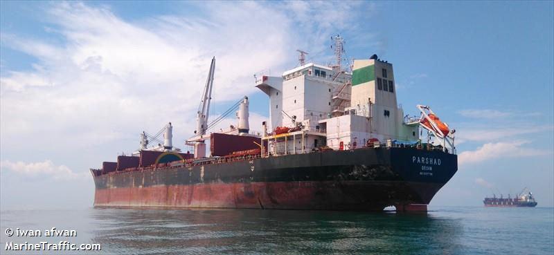 parshad (Bulk Carrier) - IMO 9387786, MMSI 422040200, Call Sign EPCA7 under the flag of Iran
