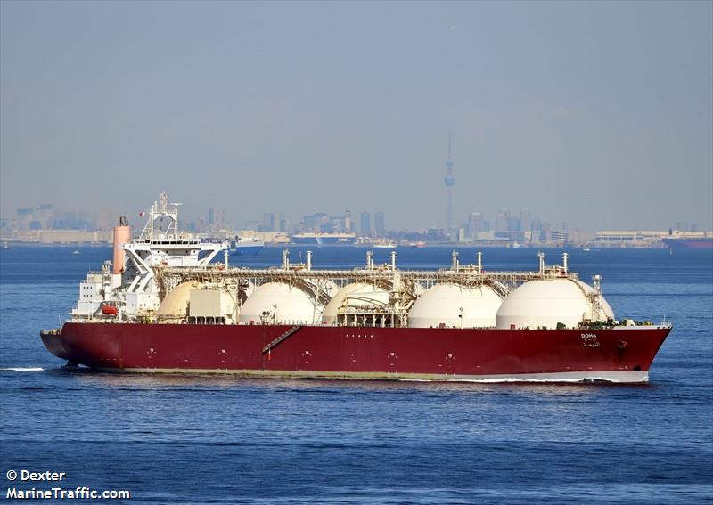 doha (LNG Tanker) - IMO 9085637, MMSI 431213000, Call Sign JNCI under the flag of Japan