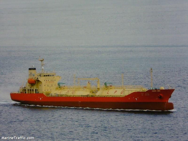 dl salvia (LPG Tanker) - IMO 9368924, MMSI 441457000, Call Sign DSPU8 under the flag of Korea