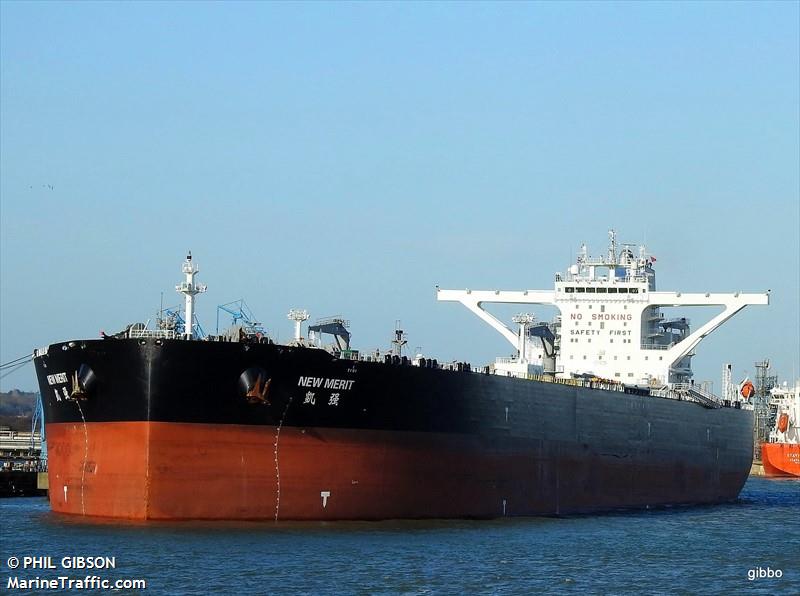 new merit (Crude Oil Tanker) - IMO 9706396, MMSI 477002400, Call Sign VRQP8 under the flag of Hong Kong