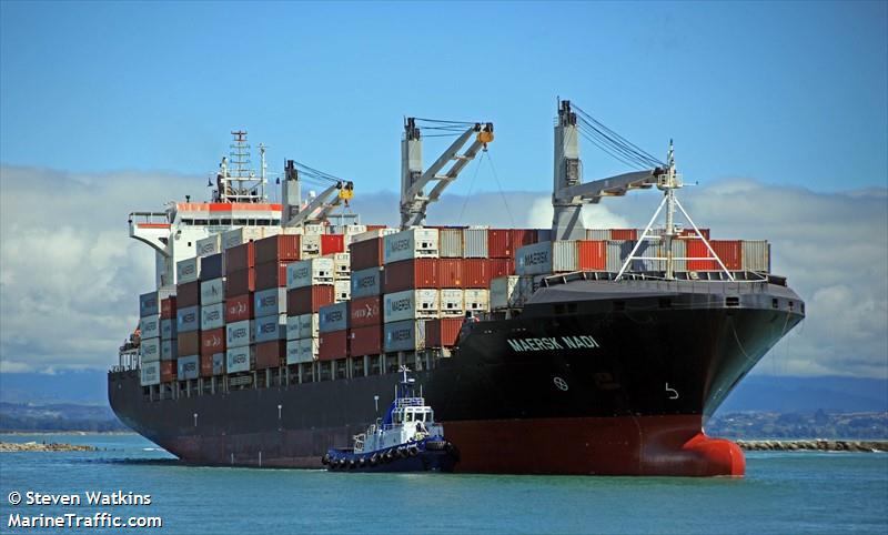 maersk nadi (Container Ship) - IMO 9386017, MMSI 477144700, Call Sign VREP3 under the flag of Hong Kong