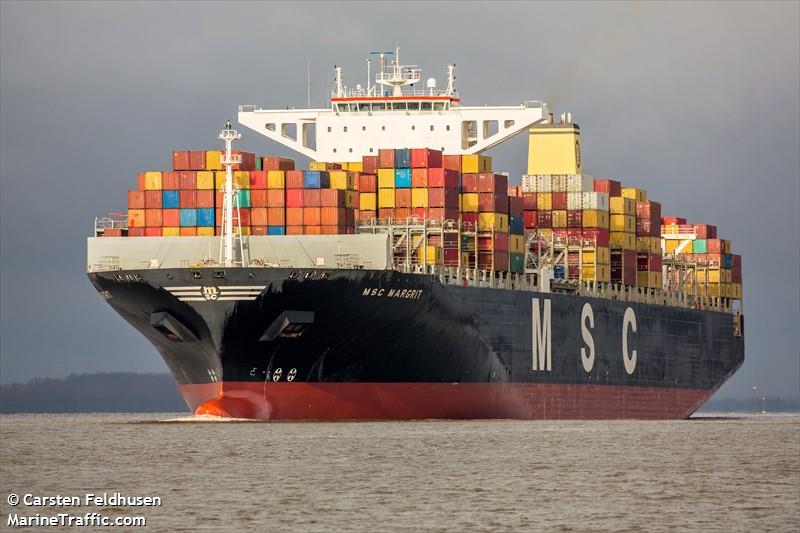 msc margrit (Container Ship) - IMO 9465318, MMSI 477307400, Call Sign VRPL3 under the flag of Hong Kong