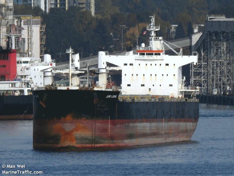 june loong (Bulk Carrier) - IMO 9523299, MMSI 477392200, Call Sign VRSY8 under the flag of Hong Kong