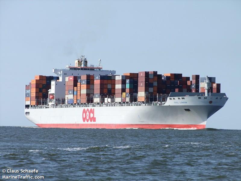 oocl london (Container Ship) - IMO 9417268, MMSI 477738500, Call Sign VRGO2 under the flag of Hong Kong