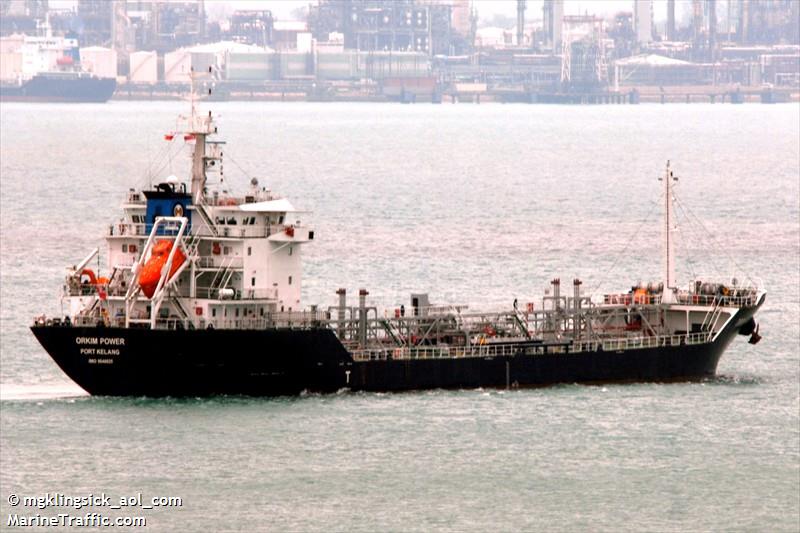 orkim power (Oil Products Tanker) - IMO 9546825, MMSI 533048600, Call Sign 9MIS8 under the flag of Malaysia