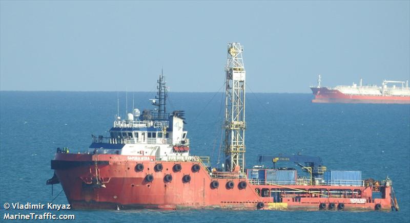 sapura wira (Offshore Tug/Supply Ship) - IMO 9577202, MMSI 533067200, Call Sign 9MLJ2 under the flag of Malaysia