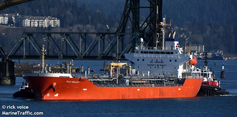 fuji galaxy (Chemical/Oil Products Tanker) - IMO 9490301, MMSI 538004002, Call Sign V7UF2 under the flag of Marshall Islands