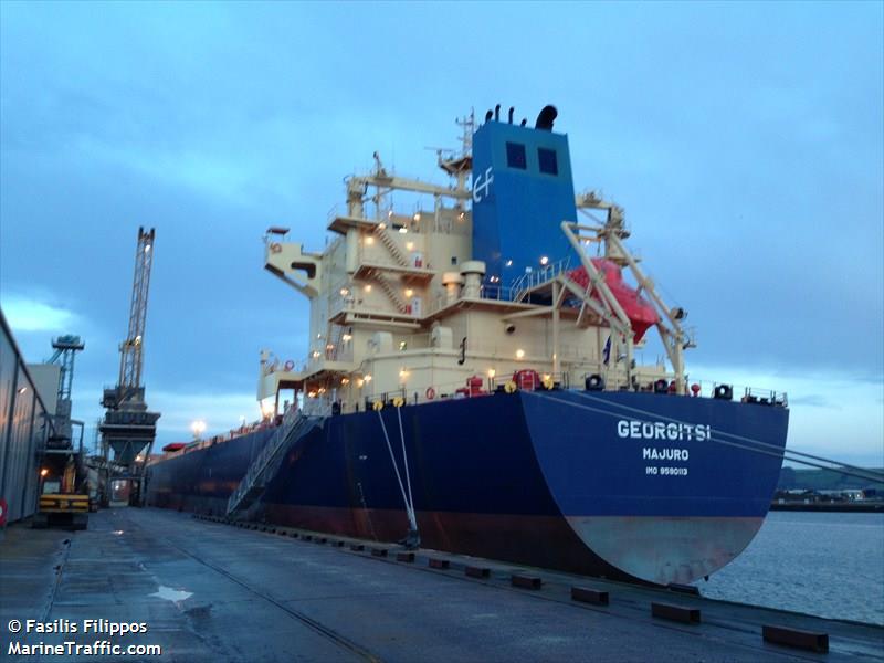 georgitsi (Bulk Carrier) - IMO 9590113, MMSI 538004242, Call Sign V7VY5 under the flag of Marshall Islands