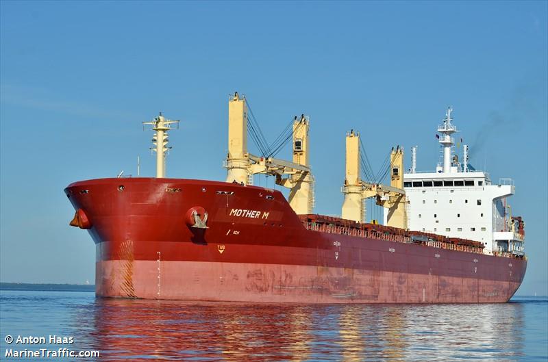 mother m (Bulk Carrier) - IMO 9626613, MMSI 538004721, Call Sign V7YS3 under the flag of Marshall Islands