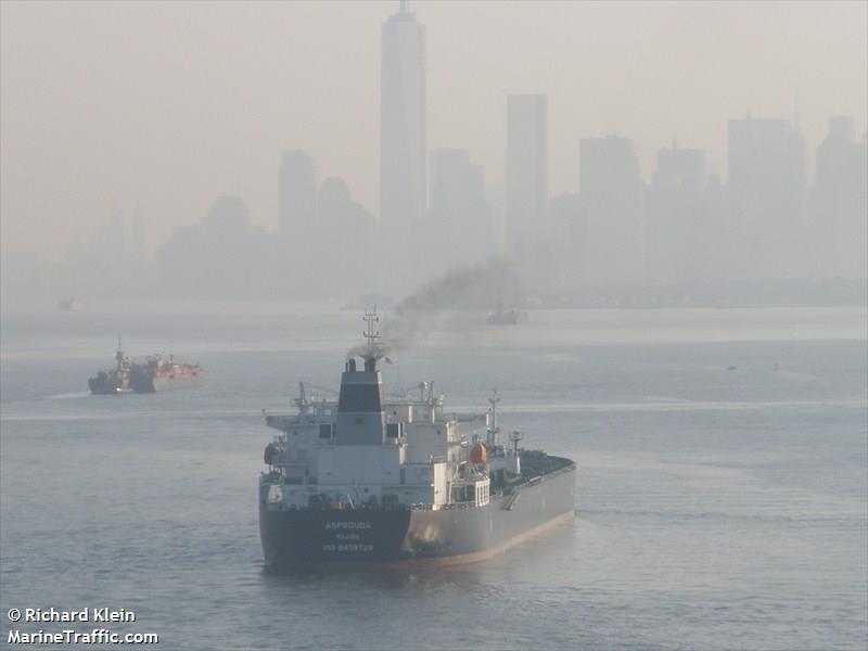 asprouda (Chemical/Oil Products Tanker) - IMO 9478729, MMSI 538004832, Call Sign V7ZI2 under the flag of Marshall Islands