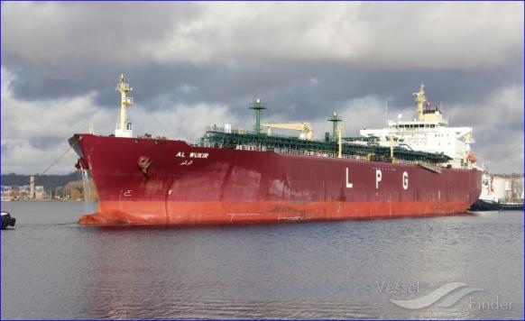 al wukir (LPG Tanker) - IMO 9359466, MMSI 538005255, Call Sign V7CF3 under the flag of Marshall Islands