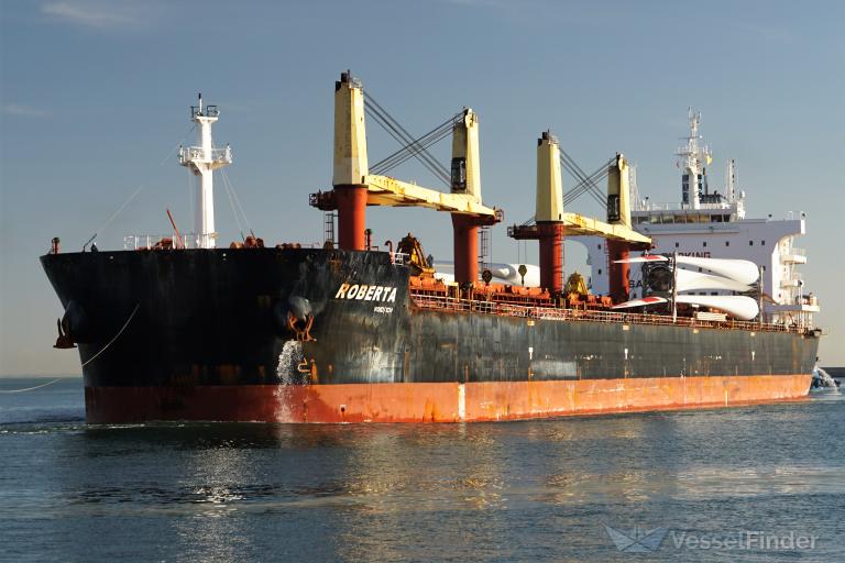 roberta (Bulk Carrier) - IMO 9700653, MMSI 538006089, Call Sign V7JP8 under the flag of Marshall Islands