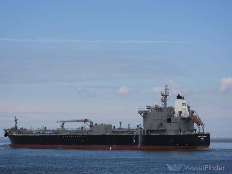 largo elegance (Chemical/Oil Products Tanker) - IMO 9776470, MMSI 538007035, Call Sign V7UP6 under the flag of Marshall Islands