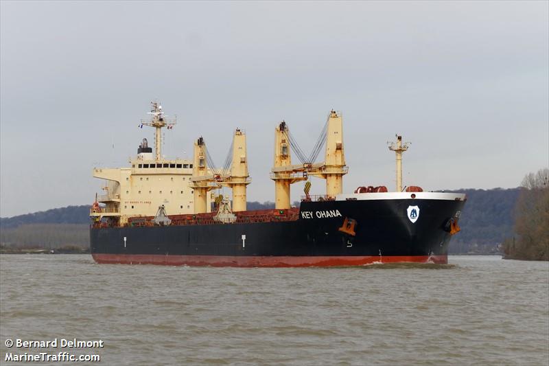 key ohana (Bulk Carrier) - IMO 9478585, MMSI 538008596, Call Sign V7A2555 under the flag of Marshall Islands