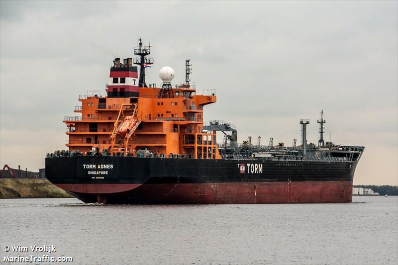 torm agnes (Chemical/Oil Products Tanker) - IMO 9465992, MMSI 564958000, Call Sign 9V8553 under the flag of Singapore