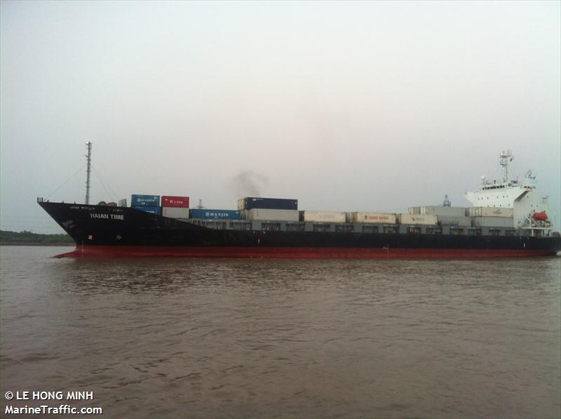 haian time (Container Ship) - IMO 9245158, MMSI 574002850, Call Sign XVLV9 under the flag of Vietnam
