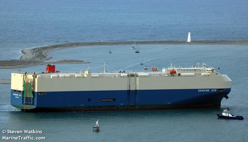 genuine ace (Vehicles Carrier) - IMO 9610418, MMSI 636015557, Call Sign D5BM4 under the flag of Liberia