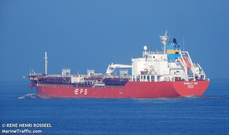 scarlet ray (Chemical/Oil Products Tanker) - IMO 9799654, MMSI 636017260, Call Sign D5KB3 under the flag of Liberia