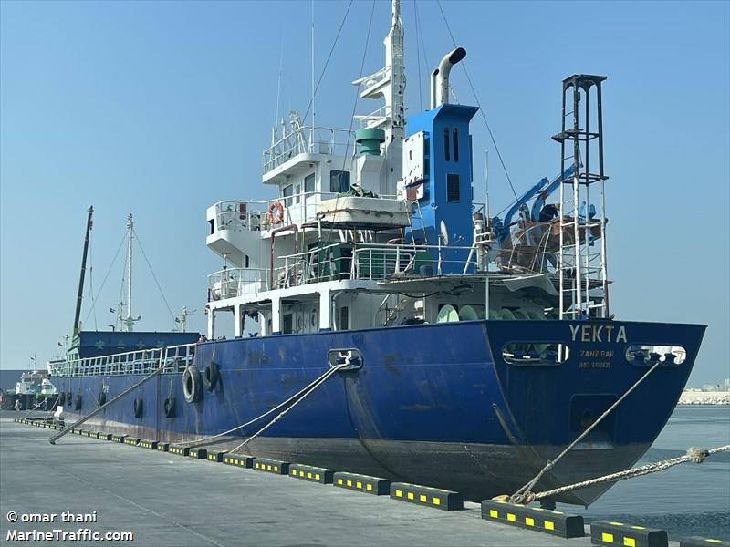 yekta (General Cargo Ship) - IMO 9103635, MMSI 677090300, Call Sign 5IM-703 under the flag of Tanzania