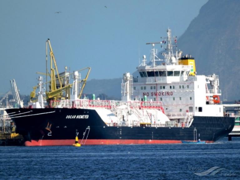 oscar niemeyer (LPG Tanker) - IMO 9596820, MMSI 710001694, Call Sign PPRL under the flag of Brazil