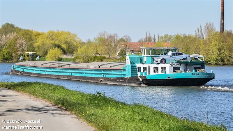 odra (Cargo ship) - IMO , MMSI 205233090, Call Sign OT2330 under the flag of Belgium