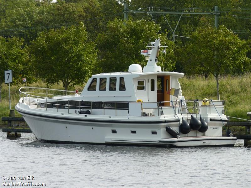 colinda (Pleasure craft) - IMO , MMSI 205628700, Call Sign OS6287 under the flag of Belgium