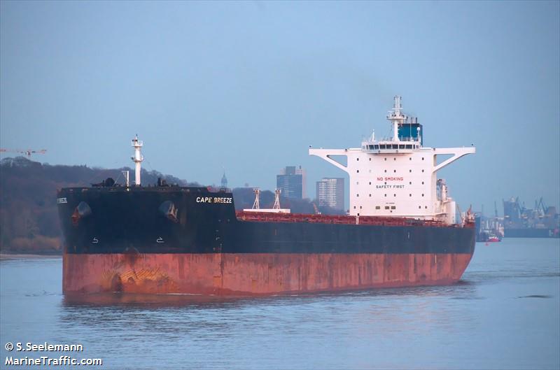 cape breeze (Bulk Carrier) - IMO 9518919, MMSI 209596000, Call Sign 5BWU2 under the flag of Cyprus
