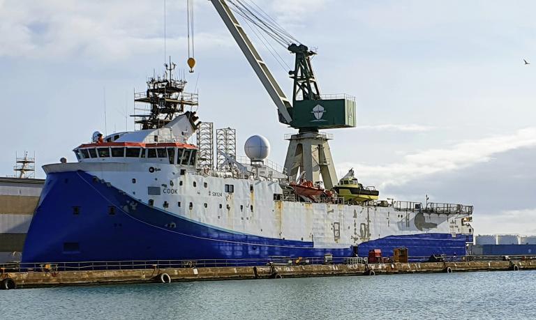sw cook (Research Vessel) - IMO 9488554, MMSI 210624000, Call Sign 5BPC2 under the flag of Cyprus