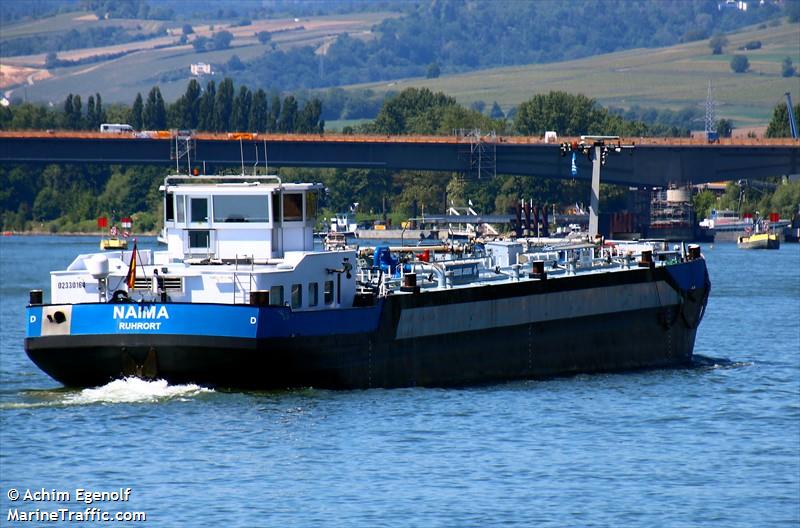 naima (Tanker) - IMO , MMSI 211550390, Call Sign DB4833 under the flag of Germany