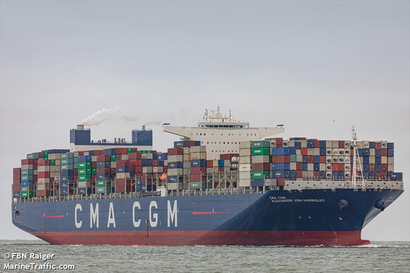 cma cgm von humboldt (Container Ship) - IMO 9454448, MMSI 215219000, Call Sign 9HA5017 under the flag of Malta