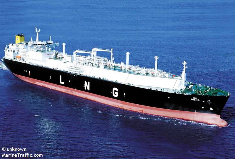 disha (LNG Tanker) - IMO 9250713, MMSI 215533000, Call Sign 9HSJ7 under the flag of Malta
