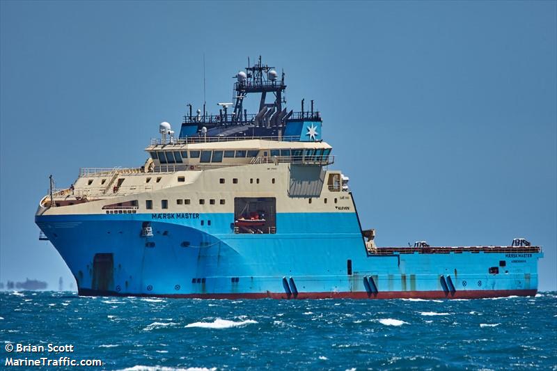 maersk master (Offshore Tug/Supply Ship) - IMO 9761035, MMSI 219822000, Call Sign OWGW2 under the flag of Denmark