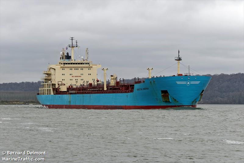 kirsten maersk (Chemical/Oil Products Tanker) - IMO 9431264, MMSI 220530000, Call Sign OYDH2 under the flag of Denmark