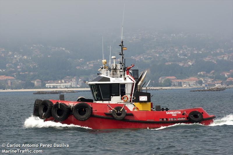 sanmartin (Tug) - IMO 9831945, MMSI 225990254 under the flag of Spain