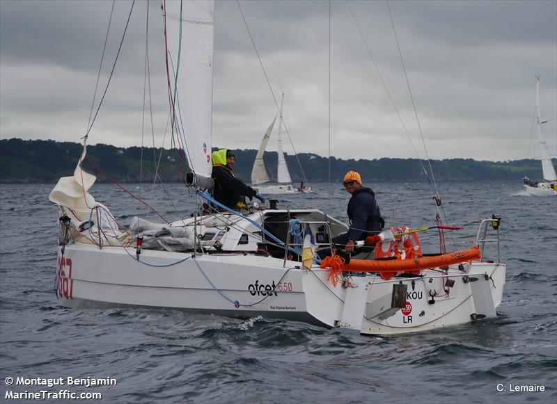 kirikou solo sailor (Sailing vessel) - IMO , MMSI 227342410, Call Sign FAC7507 under the flag of France