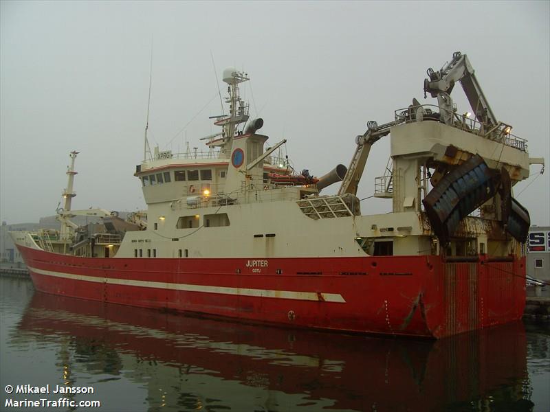 jupiter (Fishing Vessel) - IMO 9087037, MMSI 231101000, Call Sign XPRG under the flag of Faeroe Islands