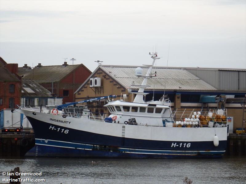 ingenuity (Fishing vessel) - IMO , MMSI 232012248, Call Sign MCDL5 under the flag of United Kingdom (UK)