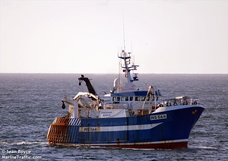 sff gv artemis (Fishing Vessel) - IMO 9119713, MMSI 233975000, Call Sign MVIX5 under the flag of United Kingdom (UK)