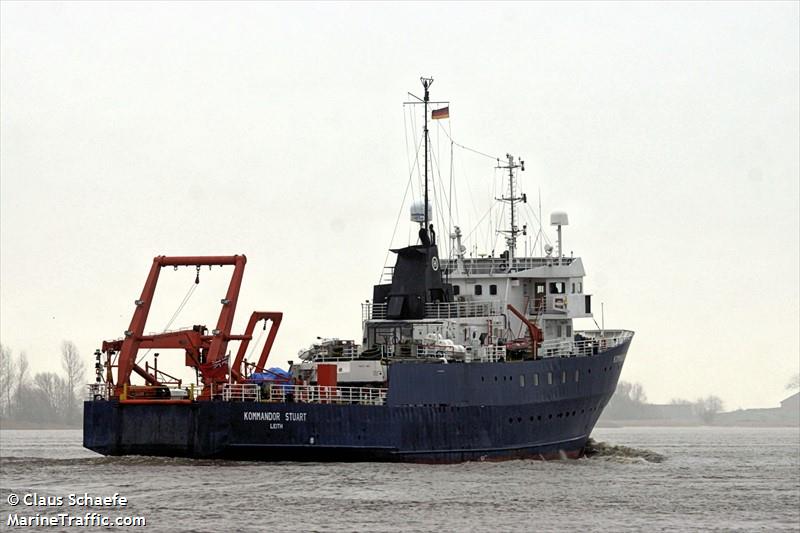 kommandor stuart (Research Vessel) - IMO 7514397, MMSI 235011900, Call Sign MPQH3 under the flag of United Kingdom (UK)